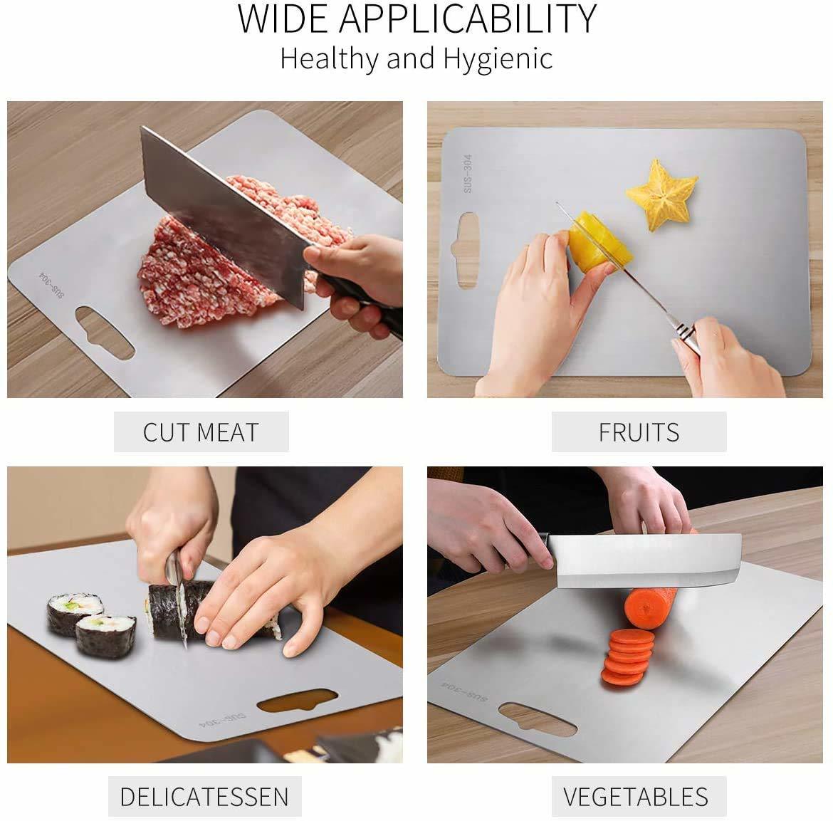 Chopping Board Steel (14.5 * 9.5 Inch)