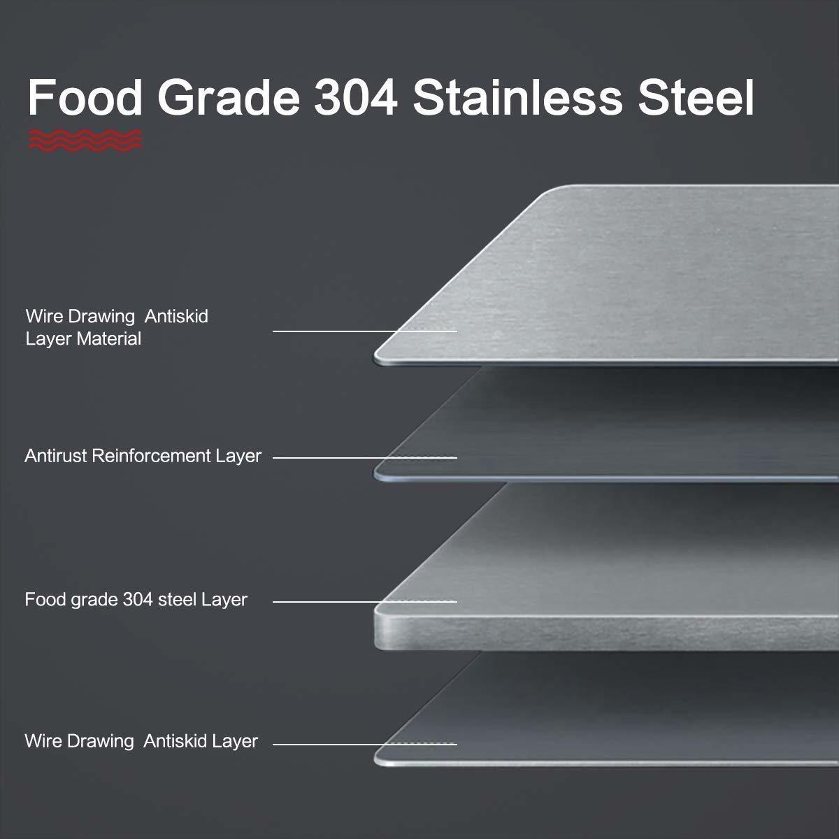 Chopping Board Steel (14.5 * 9.5 Inch)