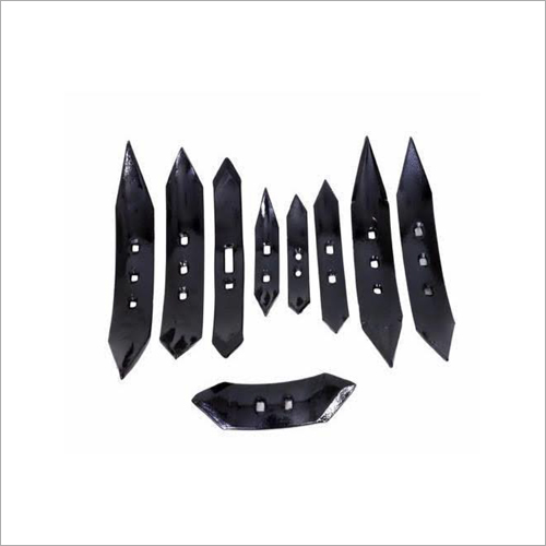 Steel Tiller Shovels - Iron, 8 mm Thickness, Blue | Designed for Agriculture Use, High Carbon, Lightweight at 1 kg