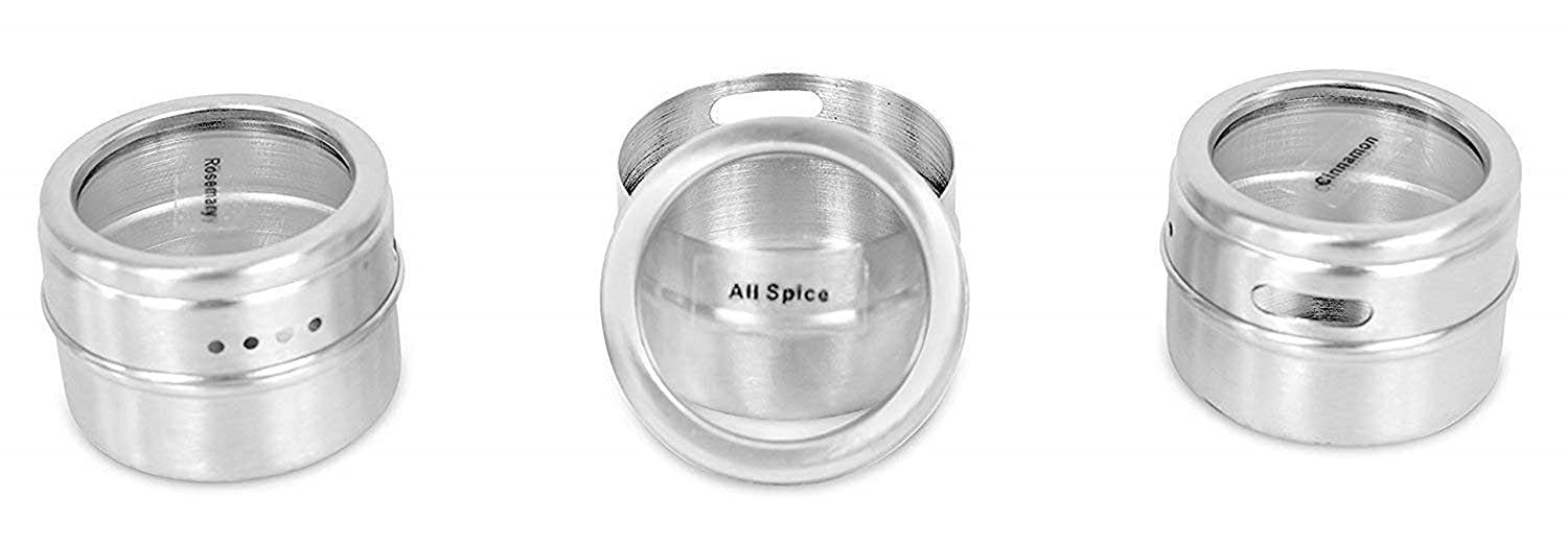 6 Pcs Megnetic Spice Jar