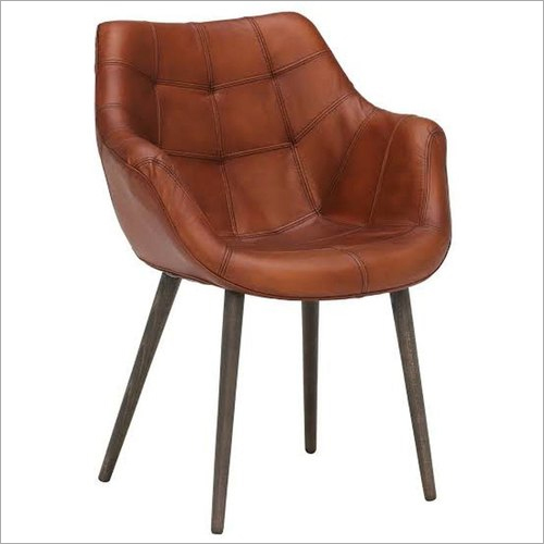 Brown Leather Office Chair Dimension(L*W*H): 18X18X35 Inch (In)