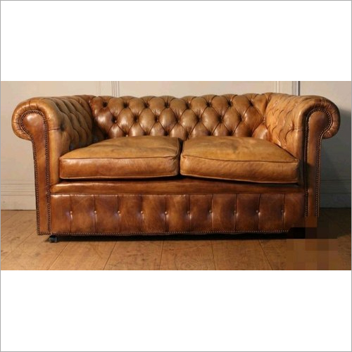 Brown Pure Two Seater Leather Sofa At, Pure Leather Sofa