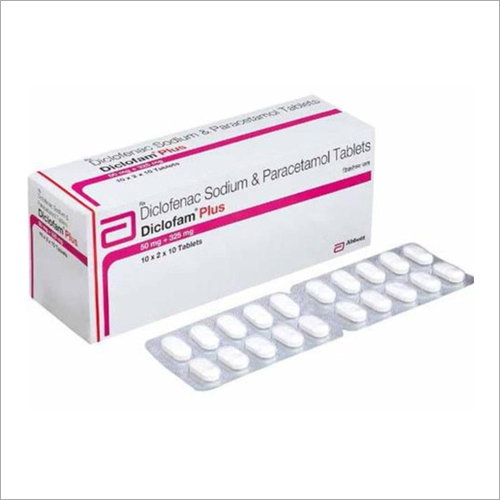 Sodio de Diclofenac y tabletas de Paracetamol