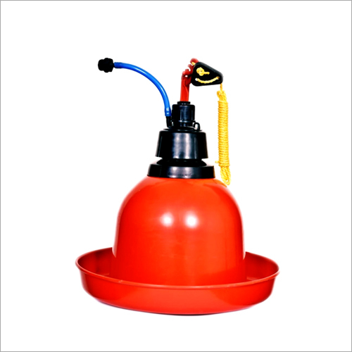 Deluxe Drinker-Automatic - Plastic Material, Red Color | Ideal Drinker for Pets, Convenient Automatic Design for Easy Hydration