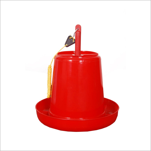 Poultry Chicks Feeder-3kg - Plastic Material, 3kg Capacity , Bright Red Color Design for Optimal Feeding Experience