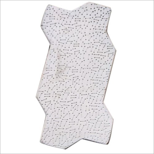 Concrete Paver Block - Fly Ash Material, White Color | Lightweight Eco-Friendly Alternative for Heat and Sound Insulation
