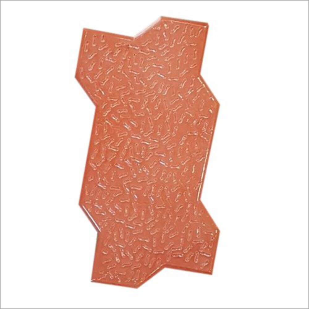 Zig Zag Interlocking Paver Block - Color: Orange