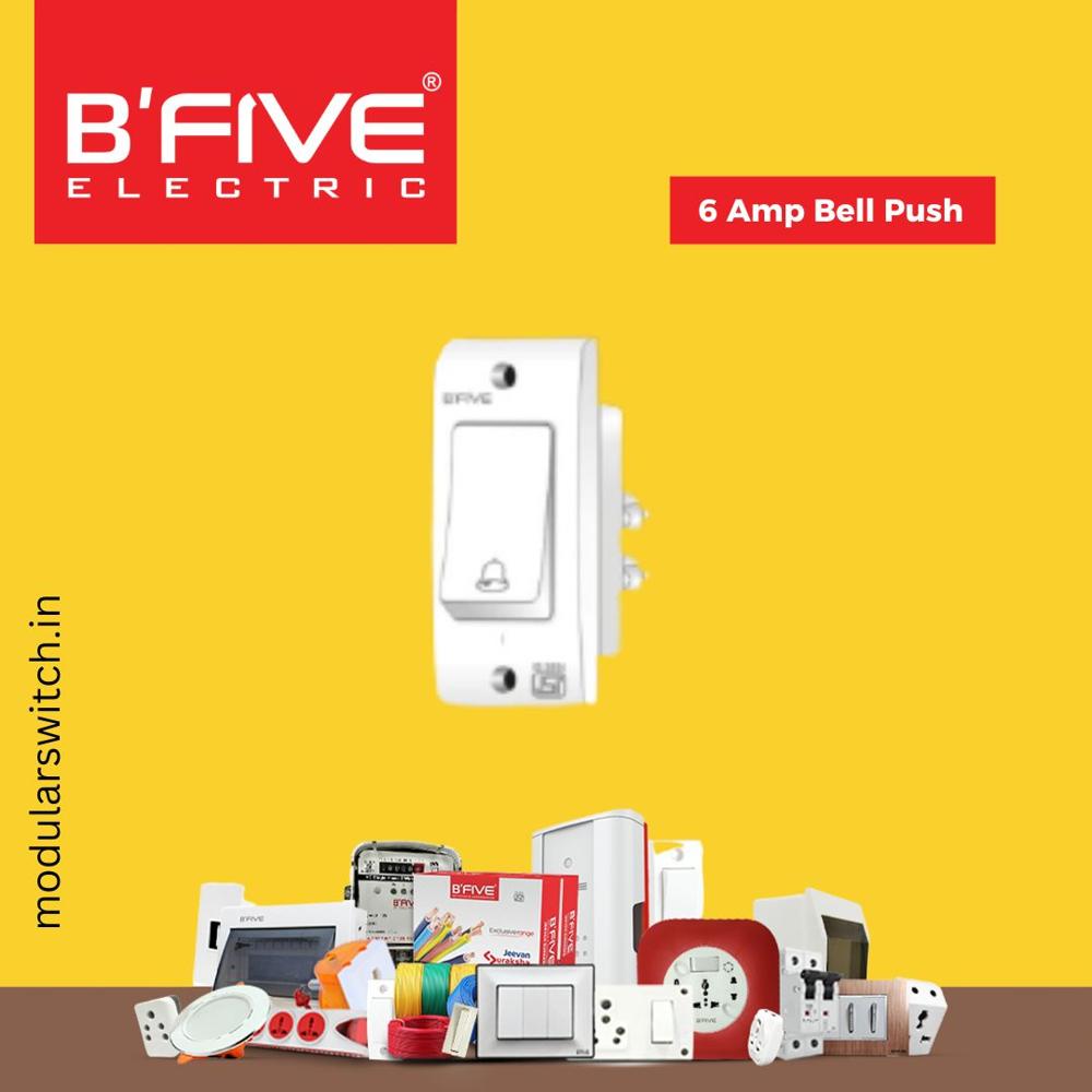 Bell Push - 6 Amp Non Modular Switch | Durable And Reliable Design For Enhanced Performance