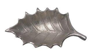 Silver Aluminium Leaf Platter