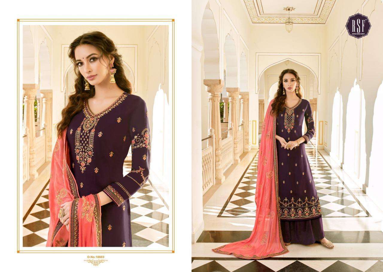 Rsf Neera Silk With Work Designer Salwar Suit Catalog