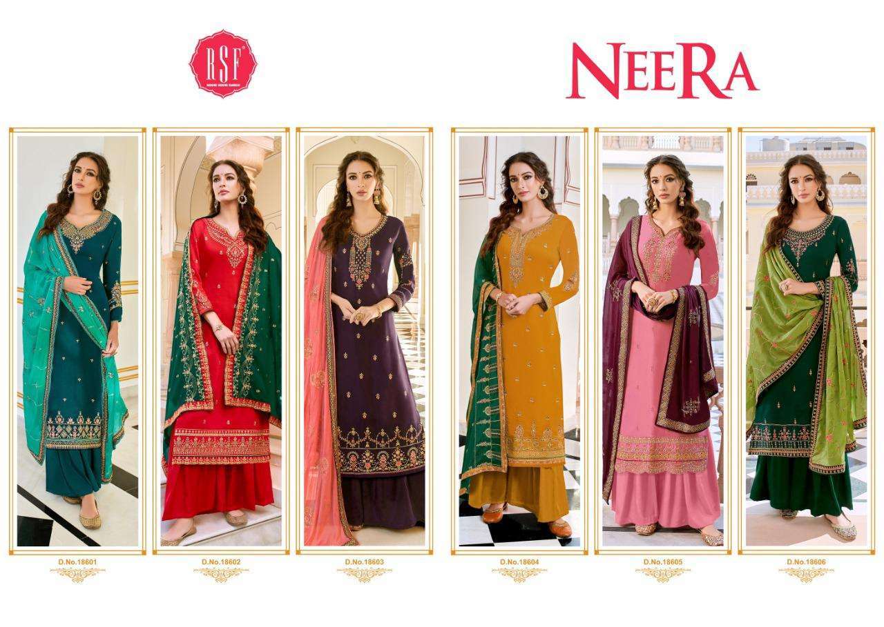 Rsf Neera Silk With Work Designer Salwar Suit Catalog