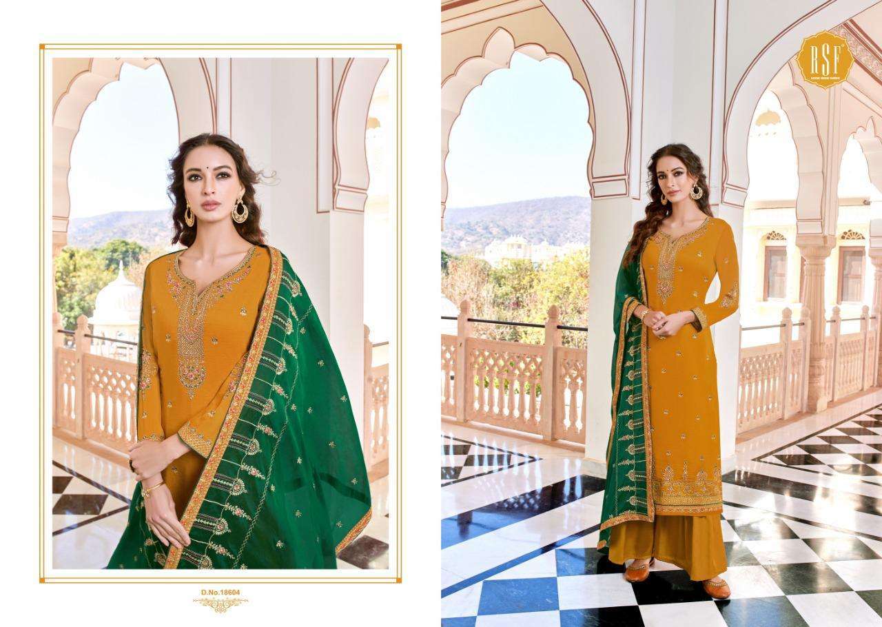 Rsf Neera Silk With Work Designer Salwar Suit Catalog