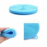 Silicone Dish Scrubber Sponge Mildew Free, Non Stick,