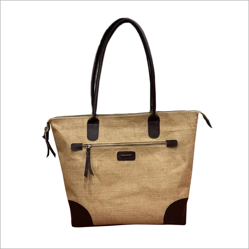 Natural And Brown Jute Fancy Hand Bags