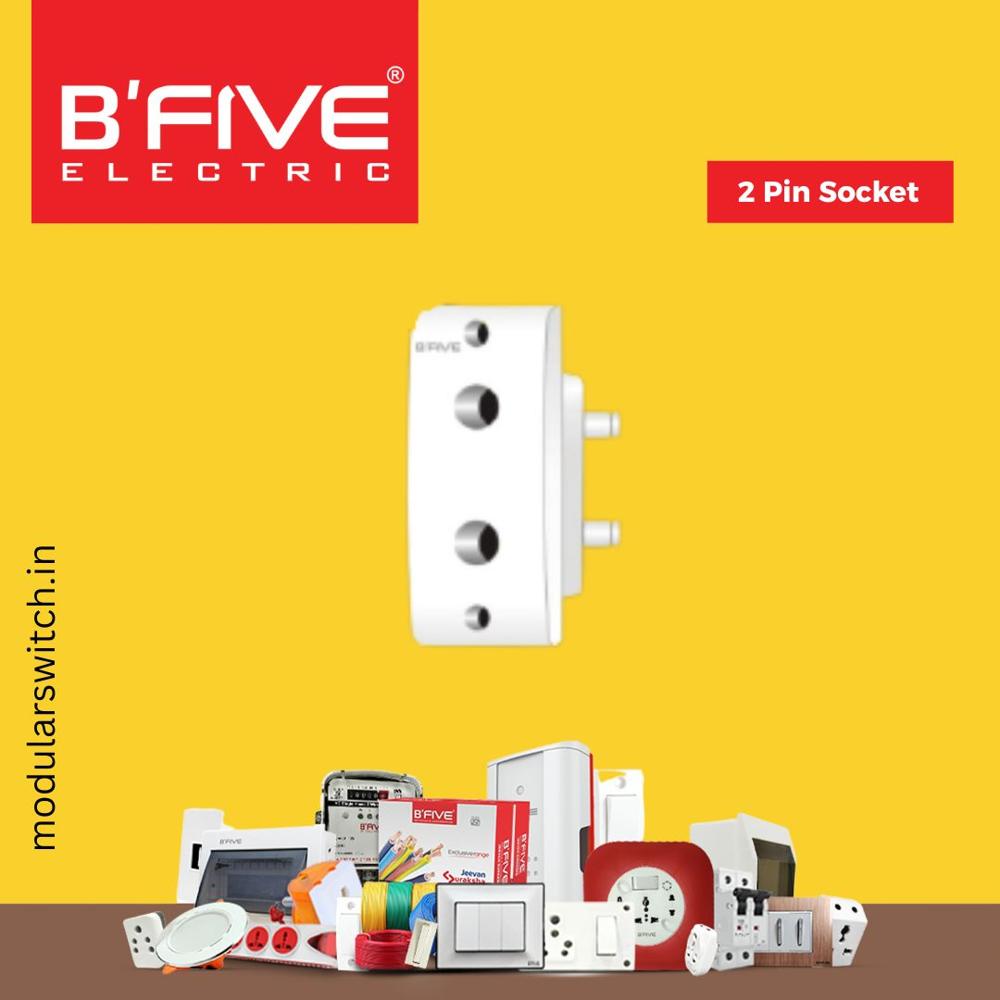 2 Pin Socket - Color: White