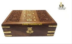 Wood Wooden Carved Decorative Box