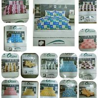 Olive single bed bedsheet