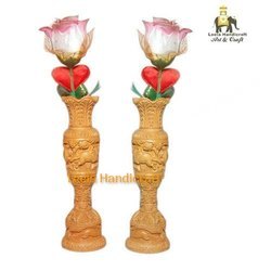 Wooden Flower Vase