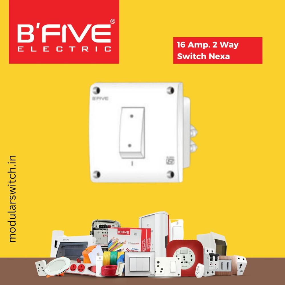 Modular Switches | 16 Amp. 2 Way Switch - Color: White