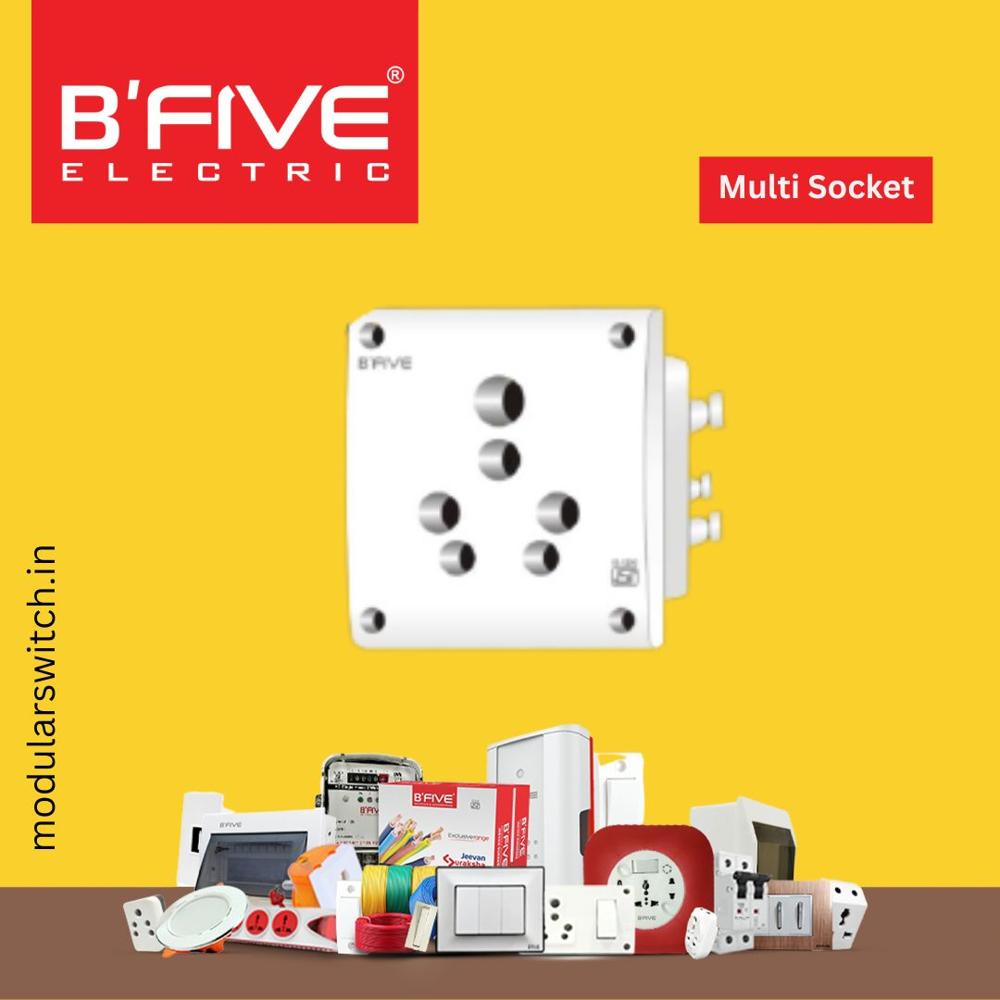 Multi Socket - Color: White