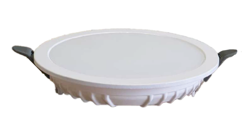 LED Downlight - 12W, 106x106mm Square Aluminum Housing, White Finish | Indoor Use, Ideal for Ambiance