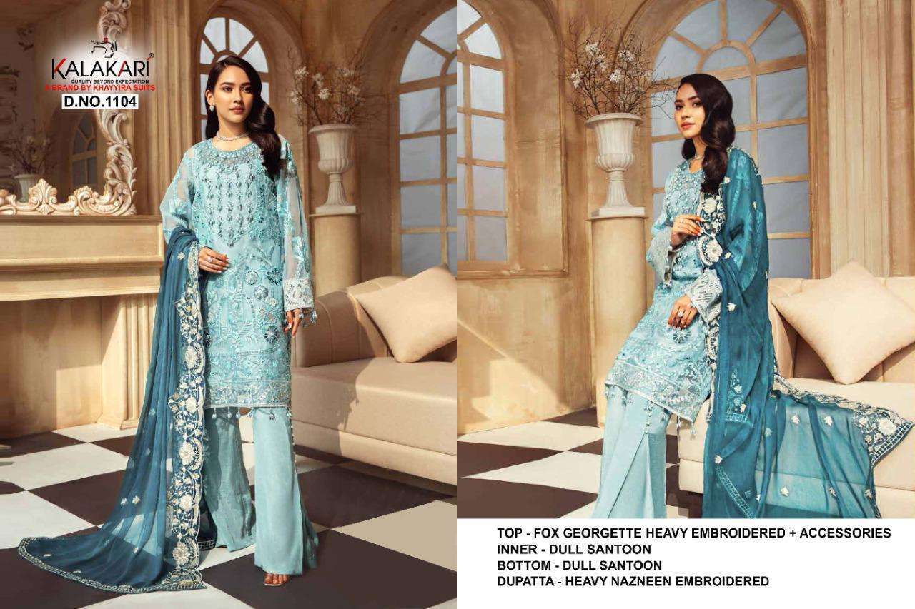 Khayyira Suits Zeenat Fox Georgette With Work Pakistani Suit Catalog