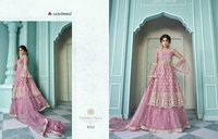 Aashirwad Creation Shaheen Butterfly Net With Full Embroidered Suit Catalog