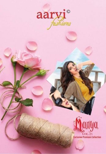 Aarvi Fashion Manya Vol 23 Fancy Designer Kurti Catalog