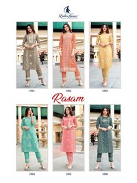 Ladies Flavour Rasam Cotton With Embroidery Work Kurti With Bottom Catalog