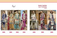 Shree Fabs Rang Rasiya Lawn Collection Vol 1 Cotton Karachi Print With Work Dress Material Catalog