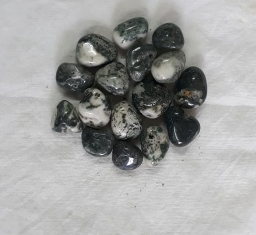 Zebra tumbled stone