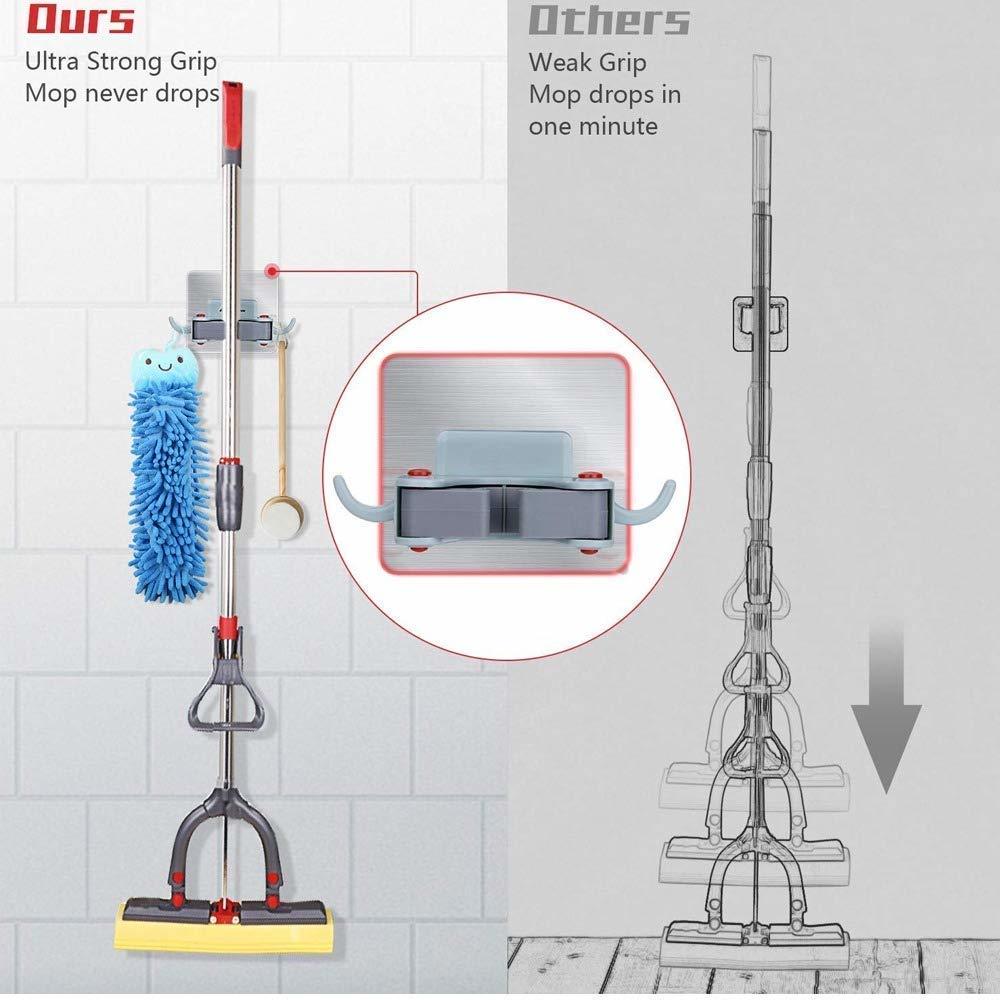 Wall Mounted Mop & Broom Hanger Holder (1-Layer)