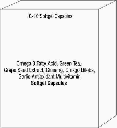Omega 3 Fatty Acid Green Tea Grape Seed Extract Ginseng Girbo Bioba Garlic Antioxidant Multivitamin By AKSHAR MOLECULES