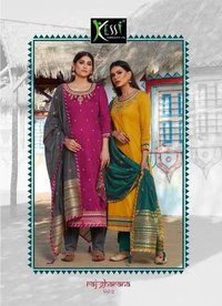 Kessi Raj Gharana Vol 2 Jam Silk With Embroidery Work Dress Material Catalog