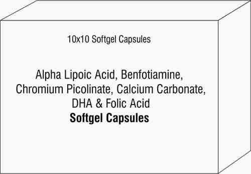 Alpha Lipoic Acid Benfotiamine Chromium Picolinate Calcium Carbonate DHA Folic Acid By AKSHAR MOLECULES