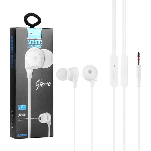 Shook S9 3.5mm Jack Heavy Bass Superior Sound Stereo Earphone