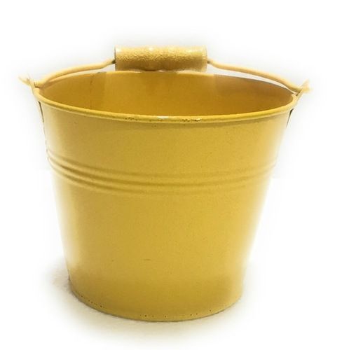 Garden Iron Bucket Planter Bottom Diameter: 7  Centimeter (Cm)