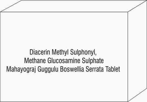 Diacerin Methyl Sulphonyl Methane Glucosamine Sulphate Mahayograj Guggulu Boswellia Serrata Tablet
