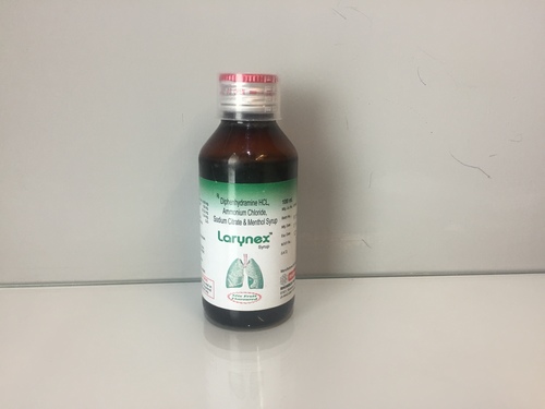 Diphenhydramine HCL 14.08 mg, Ammonium Chloride 138 mg, Sodium Citrate 57.03 mg & Menthol 1.14 mg/5 ml