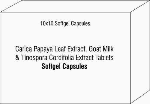 Carica Papaya Leaf Extract Goat Milk & Tinospora Cordifolia Extract Tablets By AKSHAR MOLECULES