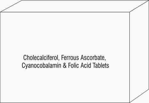 Cholecalciferol Ferrous Ascorbate Cyanocobalamin & Folic Acid Tablets
