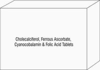 Cholecalciferol Ferrous Ascorbate Cyanocobalamin & Folic Acid Tablets