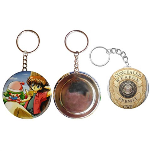 Button Badge Key Chain By Basic Visual ID Technologies
