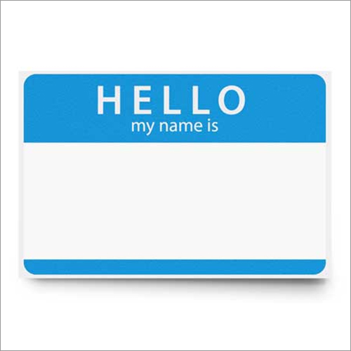 Blank Name Tags