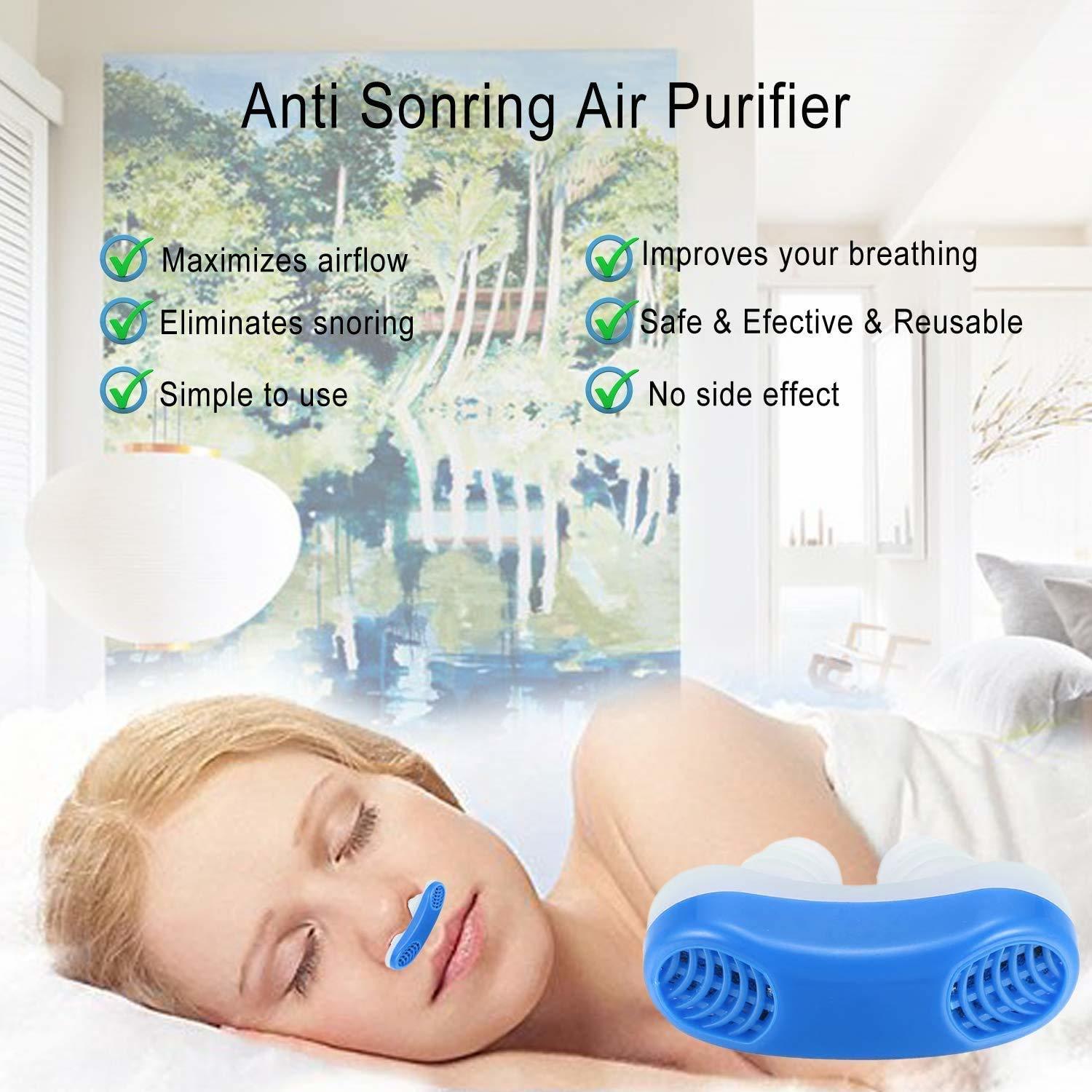 2 in 1 Anti Snoring and Air Purifier Nose Clip
