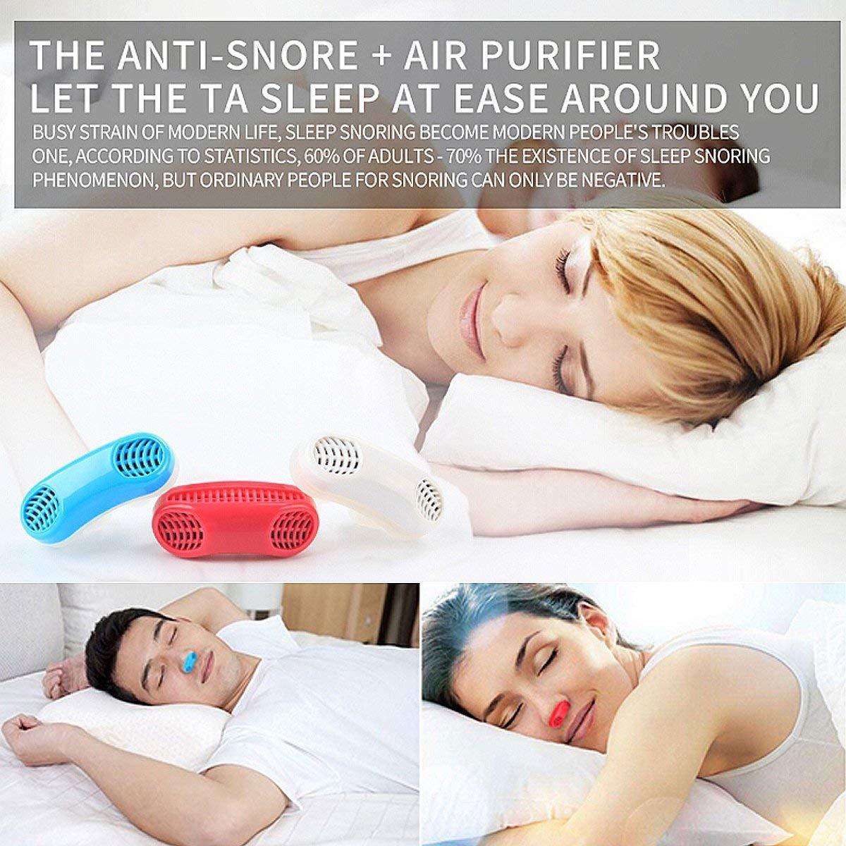 2 in 1 Anti Snoring and Air Purifier Nose Clip