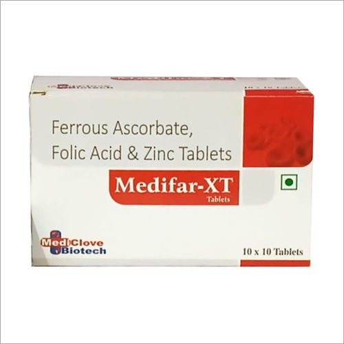 Ferrous Ascorbate Folic Acid And Zinc Tablets General Medicines