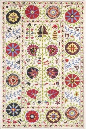 Multicolor Suzani Hand Tufted Carpet