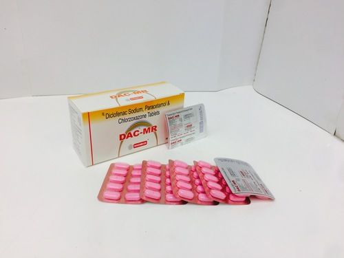 Diclofenac Sodium 50mg Paracetamol 325 mg Chlorzoxazone 250mg