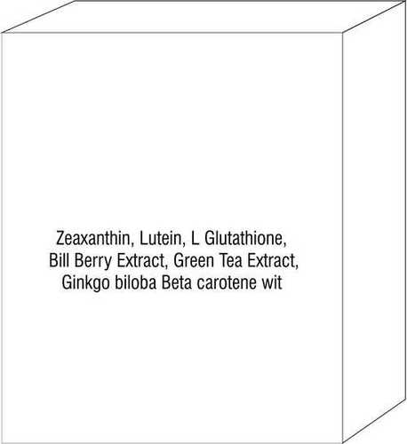 Zeaxanthin Lutein L Glutathione Bill Berry Extract Green Tea Extract Ginkgo biloba Beta carotene wit